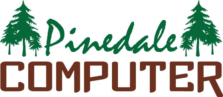 Link to Home page, Logo for Pinedale Computer